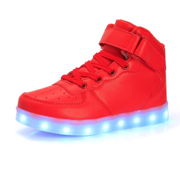 LED Kinder Schuhe – USB aufladbare Basket Schuhe mit Licht – Bild 5