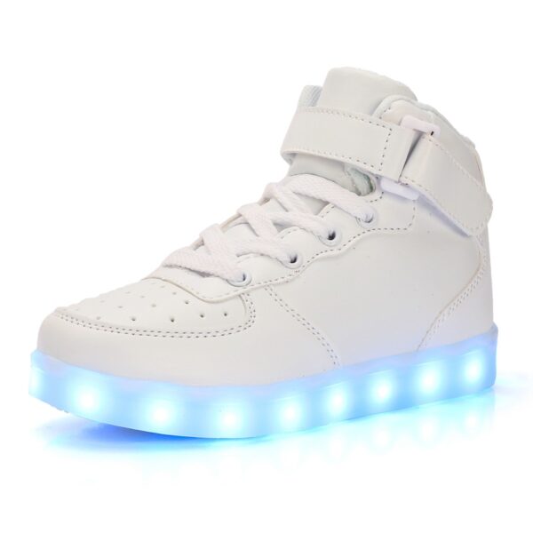 LED Kinder Schuhe – USB aufladbare Basket Schuhe mit Licht – Bild 3