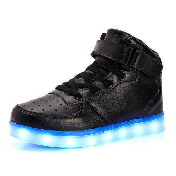 LED Kinder Schuhe – USB aufladbare Basket Schuhe mit Licht – Bild 4